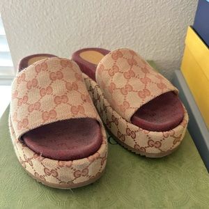 Gucci Platform Slides